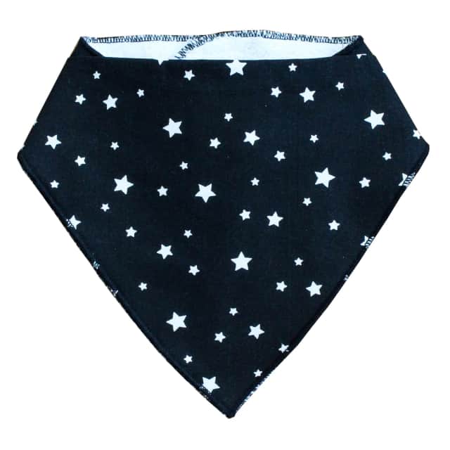 bavaglino artigianale a bandana stelle