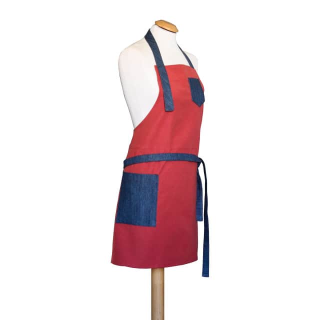 Grembiule da cucina tela e denim